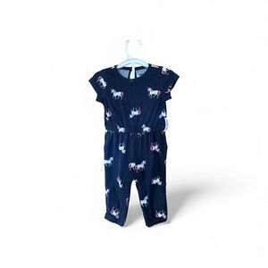Old Navy Navy Unicorn Print Romper